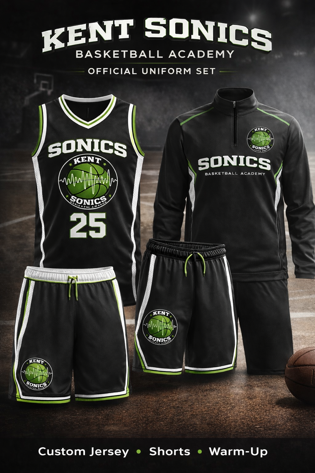 Kent Sonics official uniform set